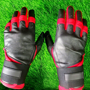 Gants de frappe de baseball en cuir souple de haute qualité personnalisés, professionnels, résistants, QASWA SPORTS, pour droitiers et gauchers, baseball/softball - Product Image 1