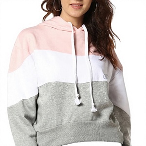 Service OEM en gros – Nouveauté : Sweats à capuche à manches longues pour femmes, couleur unie, doublés, élégants, 100 % coton molletonné - Product Image 1