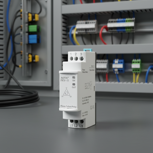 Relé de Protección Trifásico de Alta Potencia en Miniatura FKV-11, CA 380V 50/60Hz Ajustable 30%, Montaje en Riel DIN, Monitor de Falla de Fase - Product Image 5