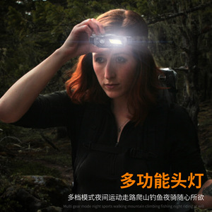 Lampe frontale Skywolfeye XPE COB rechargeable 2000mAh, réglable, portable, pour course à pied, pêche, extérieur - Product Image 2