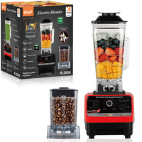 RAF R.2958 Mixeur-broyeur 2-en-1 2400W 2,5L Système à 6 lames Contrôle de vitesse progressif pour grains de café, smoothies et préparation culinaire