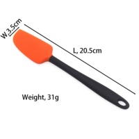 Ensemble de 5 spatules en silicone de qualité alimentaire, antiadhésives, résistantes à la chaleur, grattoir pour la pâtisserie, mélange de gâteaux, ustensiles de cuisine