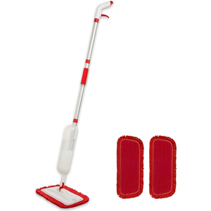 Nouvelle serpillière plate en microfibre avec logo personnalisé, portable, détachable, rotative à 360°, à double entraînement, manche télescopique, capacité de 700 ml, pulvérisation mains libres - Product Image 1