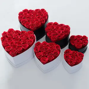 Unai Flower Mother's Day Gift Long Life Lasting Real Natural Everlasting Immortal Forever Eternal Preserved Rose in Box