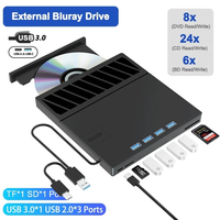 Lecteur/graveur externe de Blu-ray USB 3.0 3D BD DVD CD RW 25G 50G BD-R BD-ROM pour ordinateur portable PC