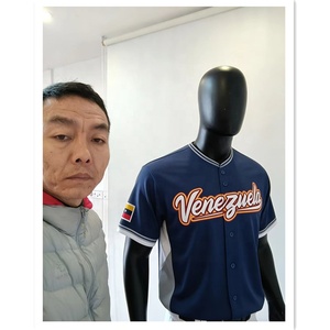 Maillot de baseball classique vierge de l'équipe nationale du Venezuela pour le <span class=keywords><strong>World</strong></span> Baseball Classic 2026 - Product Image 5