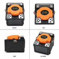 Soudeuse par fusion ARC HY-801 avec pinces polyvalentes pour fibres SM/MM, chauffage rapide, batterie intégrée 5200 mAh, kit FTTH