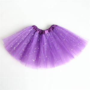 Bambini a buon mercato Tulle balletto Tutu <span class=keywords><strong>gonna</strong></span> Glitter Sparkle Tutu a strati gonne <span class=keywords><strong>con</strong></span> stelle per ragazze - Product Image 3