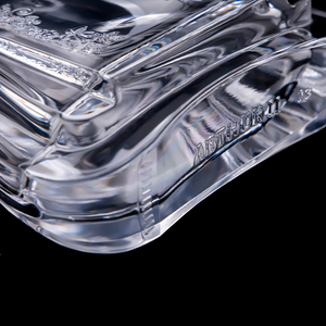 زجاجة ويسكي زجاجية فريدة الشكل من نوعها ، بالجملة وشعار قابل للتخصيص - Product Image 3