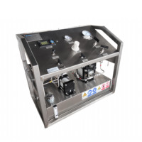 Equipo de Prueba de Presión Hidrostática Neumático de Doble Cabezal con Pantalla Digital de hasta 20000 psi para Pruebas de Mangueras