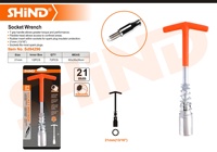 Clé à douille universelle en acier et caoutchouc de type T de haute qualité SHIND 94295-94296 16 mm 21 mm pour bougies d'allumage