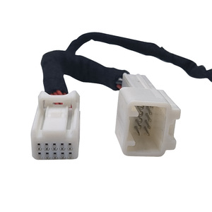 Faisceau de câblage automobile OBD2 personnalisé, 1 mètre, âme en cuivre, isolation PVC, gaine en nylon, adaptateur connecteur pour diagnostic automobile - Product Image 3