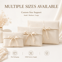 Sac à poussière en coton crème avec logo personnalisé, fabrication directe OEM ODM, avec large ruban pour le rangement des chaussures et des vêtements