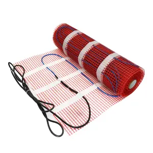 150W/M2 50cmX2m 1m2 Electric Heating Mat With Two-core Work With Thermostat WiFi Under Ceramic Tiles, in the bathroom