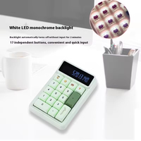 Clavier numérique USB portable mini rose KM17 à 17 touches, conçu mécaniquement, pour la comptabilité financière, pour ordinateur portable