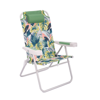 Chaise de plage de sac à dos pliable avec poignées dans un cadre en aluminium vente en gros