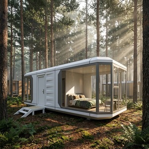 Casa Capsula Spaziale Personalizzata, Cabina Modulare in Alluminio Aeronautico con Controllo Intelligente per Gruppi Alberghieri Internazionali - Product Image 1
