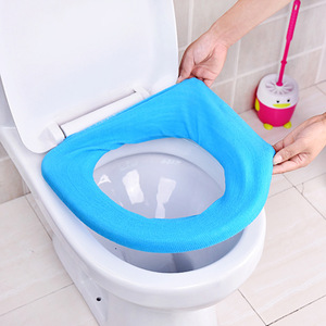 Couvre-siège de toilette portable en forme de O, couleur bonbon, pour petits articles de Yiwu, couvre-siège de toilette universel rond, chauffe-siège de toilette - Product Image 2