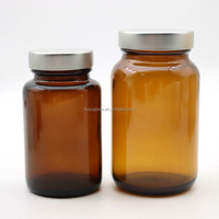 Botol Kaca Amber Coklat Grosir dengan Tutup Sekrup Logam dan Segel Sensitif Tekanan untuk Penyimpanan Makanan