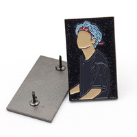 Émail personnalisé kpop marchandise broche métal estampage corée coréenne idole groupe épinglette insigne