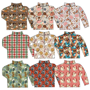 Giacca Invernale 2023 in Tessuto Sherpa Occidentale per Bambini, Calda con Zip, Manica Lunga, Pullover in Pile Polare - Product Image 1