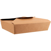 Papier kraft naturel biodégradable jetable pour hamburgers de restaurant contenants de restauration rapide boîte à salade