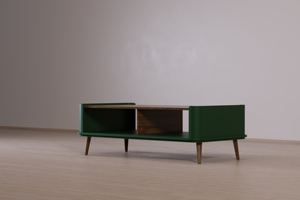 Table basse en bois de teck massif minimaliste élégante d'Oliver Design moderne et durable pour les meubles de salon et de maison - Product Image 3