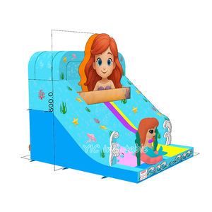 <span class=keywords><strong>Grand</strong></span> château plein d'entrain de sirène de glissière gonflable certifiée par CE de videur de sirène pour la location de parc aquatique - Product Image 6