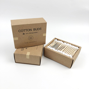 Bâtonnets de <span class=keywords><strong>coton</strong></span> jetables personnalisés, 200 pièces, 75 mm, blancs, en <span class=keywords><strong>bambou</strong></span>, pour le nettoyage des oreilles, double tête ronde - Product Image 3