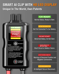 12V Ultra Portable 1700A Car Jump Starter 8000mAh <strong>Battery</strong> <strong>Booster</strong> LED Smart Clamp Power Bank Function for Emergency Situation - Product Image 3