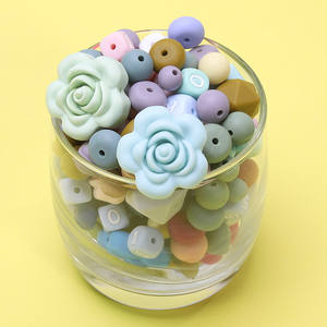 Силиконовый брелок с бусинами для прорезывания зубов, 12 мм - Product Image 3