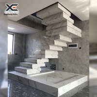 Escalier en dalle de roche empilée, auto-construit, double couloir, villa duplex, loft, intérieur intégré, personnalisé, pour la maison, Chine