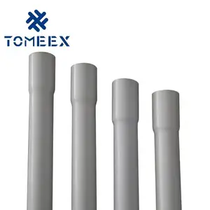 Usine en gros UPVC PVC tuyaux 1/2 pouces à 4 pouces paroi mince Sch40 filetage/prise connexion disponible en blanc couleurs personnalisées