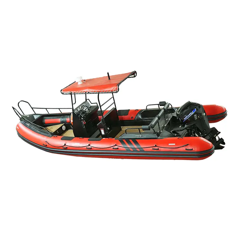 Alta Qualidade Inflável Pesca Deriva Doca Bote Barcos Zodíaco Inflável Rib Boat Hypalon Com Motor