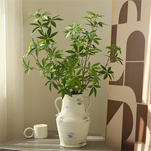 Decoraciones para sala de estar interior Relojes colgantes Accesorios de fotografía Bosques largos Caballos Árboles borrachos Plantas verdes simuladas - Product Image 2