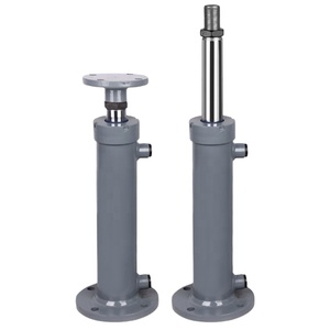 Промышленный гидравлический цилиндр с телескопическим штоком поршня и хромированным покрытием - Product Image 1