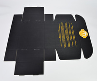 Boîtes d'expédition rigides personnalisées avec impression de logo, pour chapeaux et vêtements, boîtes d'expédition noires en carton ondulé