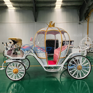 Magnifique Chariot Électrique Citrouille à Chevaux, Voiturette Princesse Citrouille à Chevaux, Véhicule Électrique pour Enfants - Product Image 5