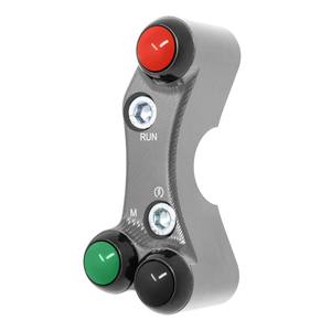 Interruptor de manillar derecho para BMW S 1000 R (orificios desalineados) (titanio) - Product Image 4