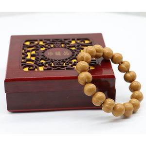 Bracelet populaire en forme de cœur, en noix de singe à surface lisse, perles bouddhistes, simple <span class=keywords><strong>brin</strong></span>, pour hommes et femmes, jouet, perles de prière - Product Image 1