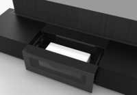 Écran de projection laser intelligent 100/120 pouces, format 16:9, motorisé, sur pied, avec armoire TV électrique UST