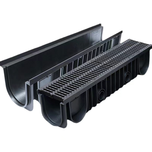 Système de drainage de pluie pour <span class=keywords><strong>caniveau</strong></span> de jardin, <span class=keywords><strong>grille</strong></span> de profil en acier inoxydable pour extérieur, couverture de canal de drainage en plastique résistant à l'eau - Product Image 6