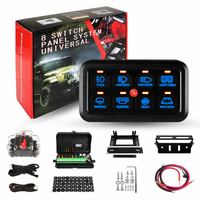 Nouveau panneau de commande 8 interrupteurs avec synchronisation via application, boîtier de relais à semi-conducteurs 16M RGB, IP65 universel pour la mise à niveau/rétrofit 4x4 des Land Rover Ute