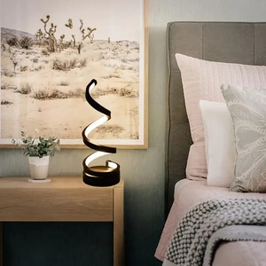 USB <b>Plug</b> <b>in</b> Creative Spiral LED Night <b>Light</b> Dimmable 3 Colors Adjustable for Living Room Office Desk Table Bedroom Bedside Decor - Product Image 6