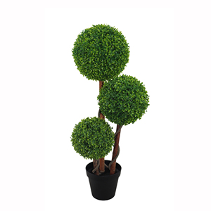 Arbre artificiel décoratif en buis et plante en pot, 90 cm, 120 cm de haut, spirale en plastique, feuilles artificielles en <span class=keywords><strong>bois</strong></span> - Product Image 3