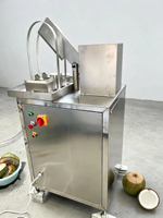 Hydraulische kokosnootsnijmachine, industrieel/commercieel, kokosnoot-halveerder, roestvrij staal, voor groene en rijpe kokosnoten