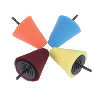 Kit de 4 tampons de polissage coniques à fixer sur perceuse, éponges de polissage de roues automobiles de qualité supérieure, outil de polissage sans rayures, vente en gros