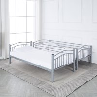 Lit superposé moderne en métal détachable et séparable pour enfant, pour étudiant