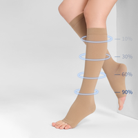 Bas de compression pour les voyages en avion, la grossesse, le travail, les varices, bas de compression grande taille 20-30 mmHg 3XL et 4XL pour hommes et femmes