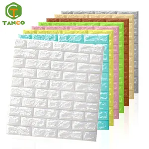 77x70cm pe 거품 diy papel de pared adhesivo 자체 접착 홈 장식 3 d 벽 스티커 패널 패턴 벽돌 3d 벽지 거품